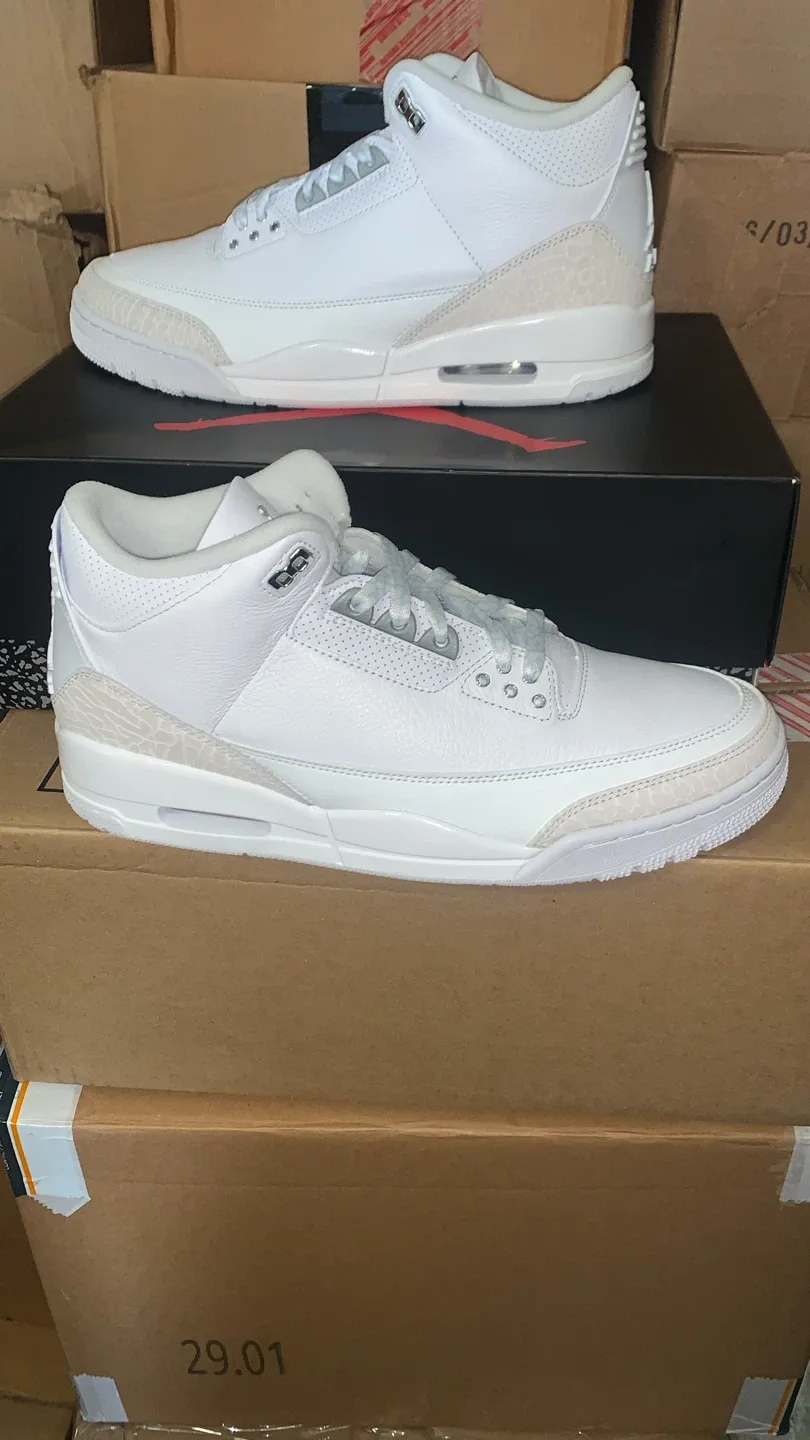 Brand new men’s retro 3 pure money size 10.5 thumbnail