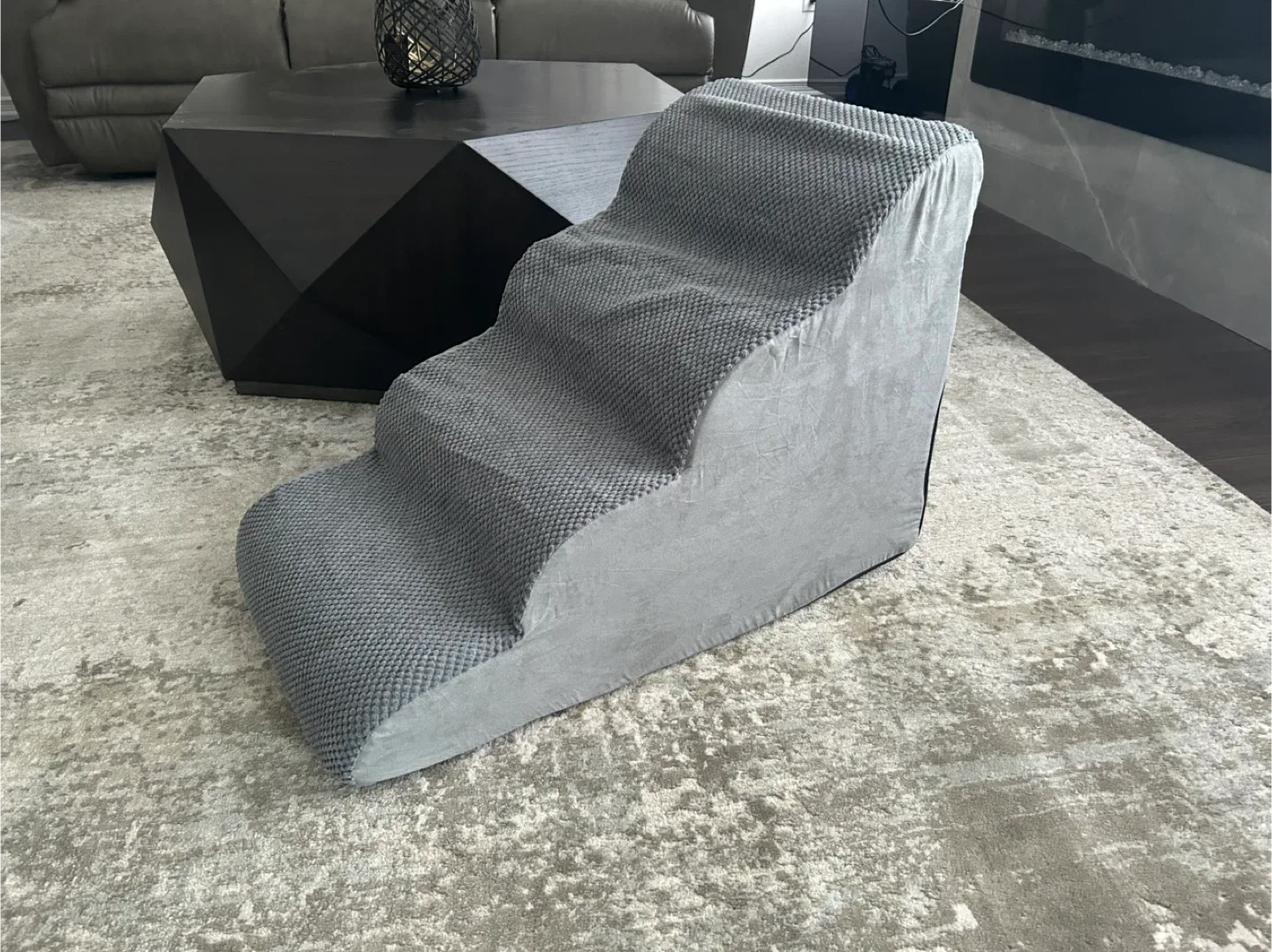 Pet Stairs - 4 Tier - Grey thumbnail
