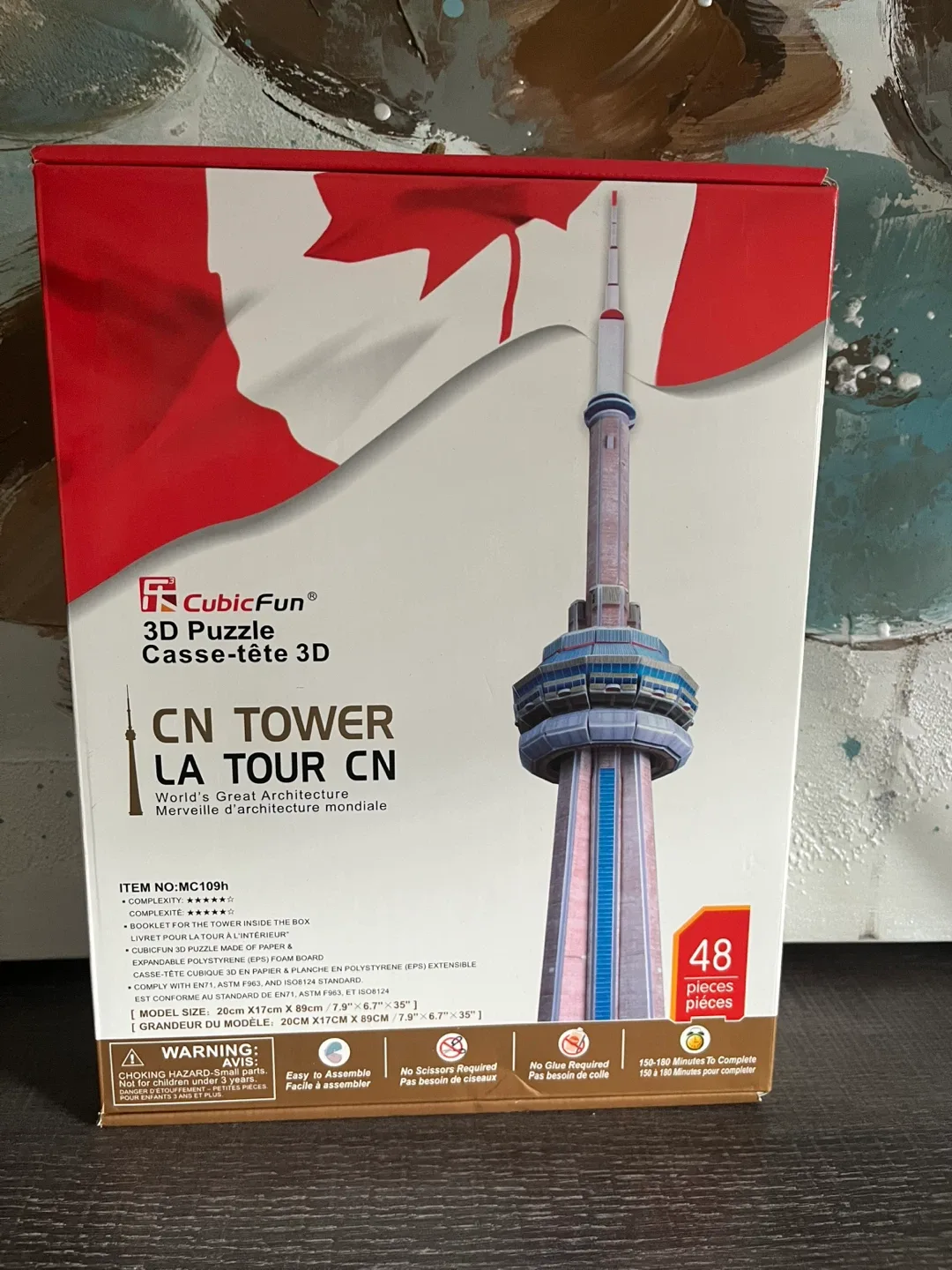 CubicFun CN Tower 3D Puzzle - 48 Pieces thumbnail