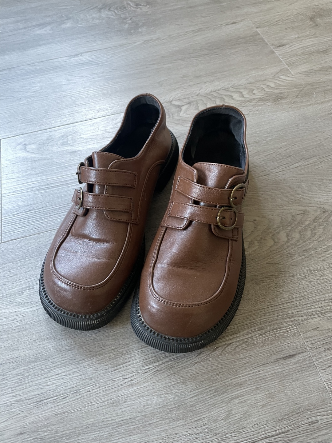 Nangonghua Brown Buckle Shoes - photo 2