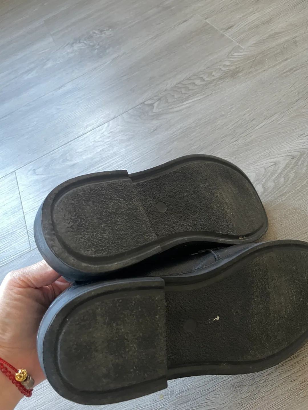 Daya Black Leather Loafers image indicator(3)