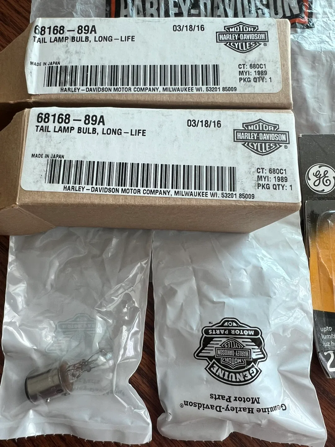 Harley Davidson 68168-89A tailight bulbs image indicator(3)