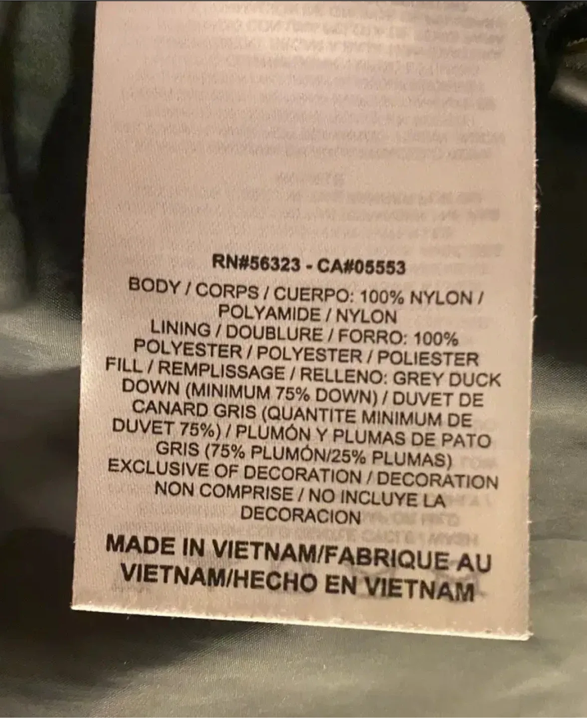 Black Puffer Vest - Nylon/Polyester image indicator(5)