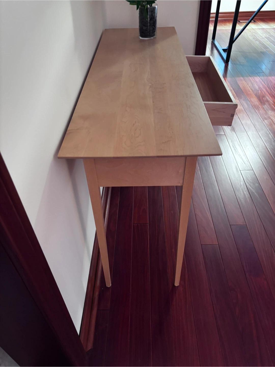 Shaker Style Solid Maple End Tables and sofa Table, like new - photo 3