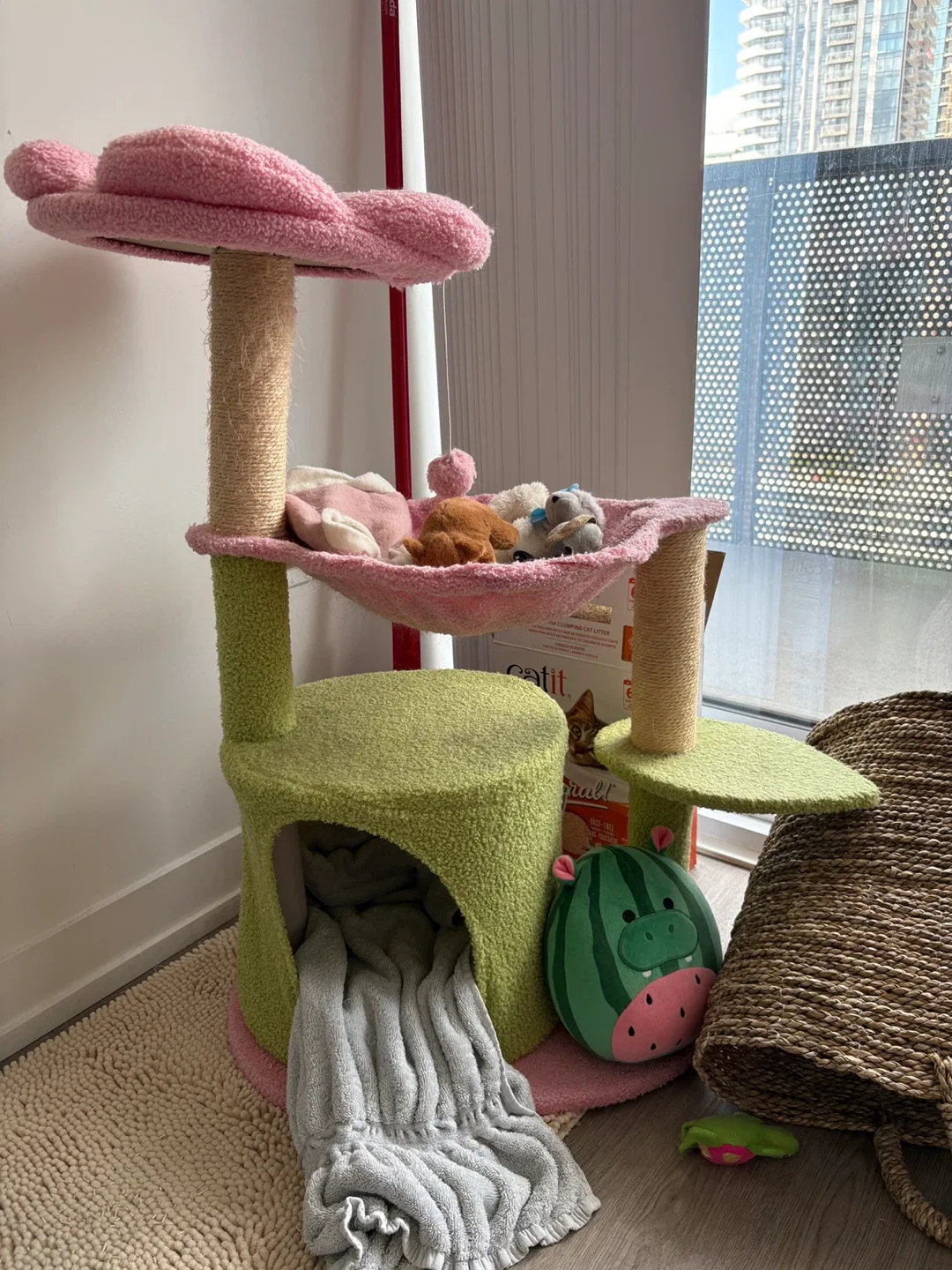 Flower Cat Tree Tower image indicator(2)