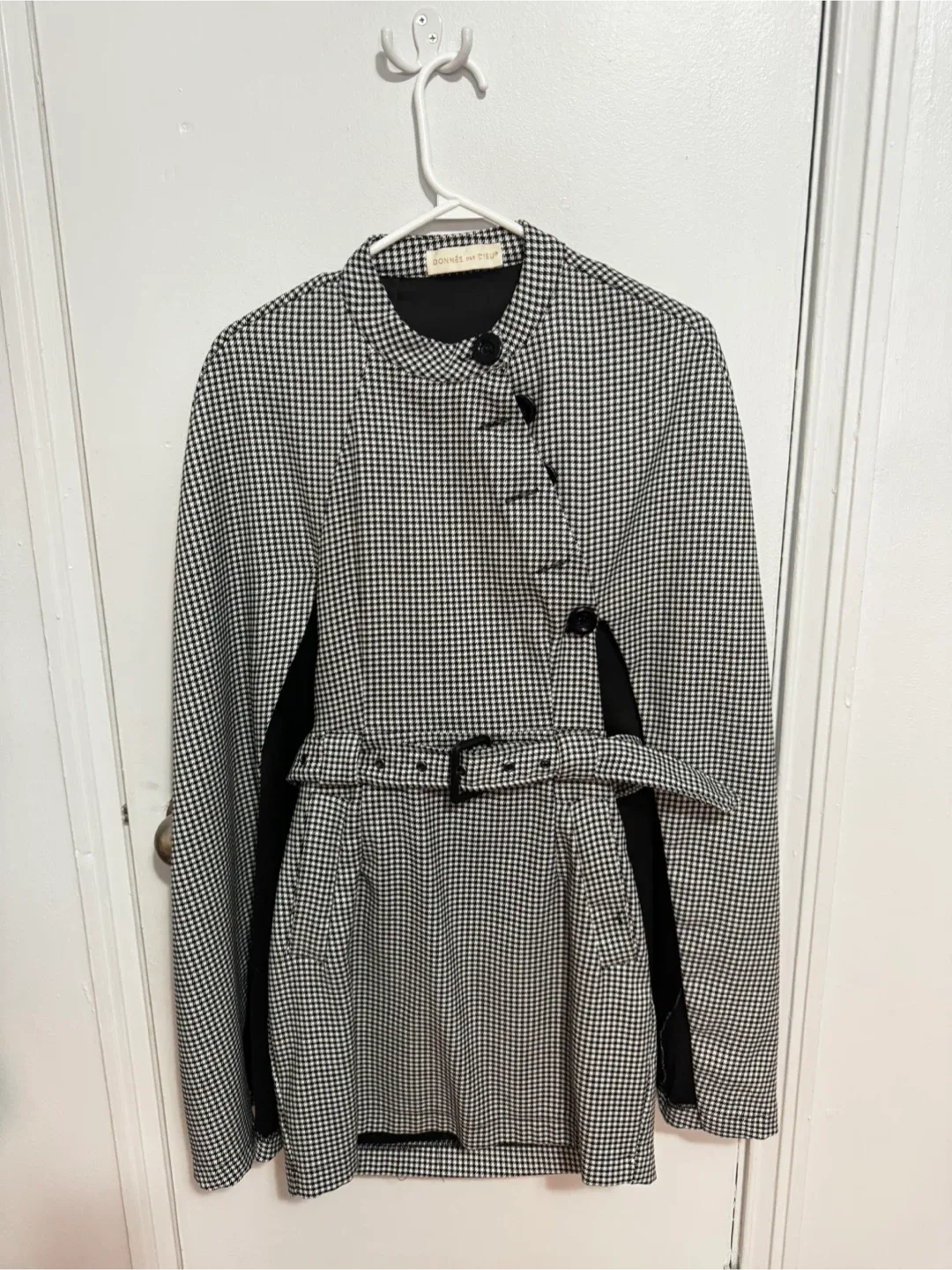 Donnee Par Dieu Houndstooth Dress - Size S thumbnail