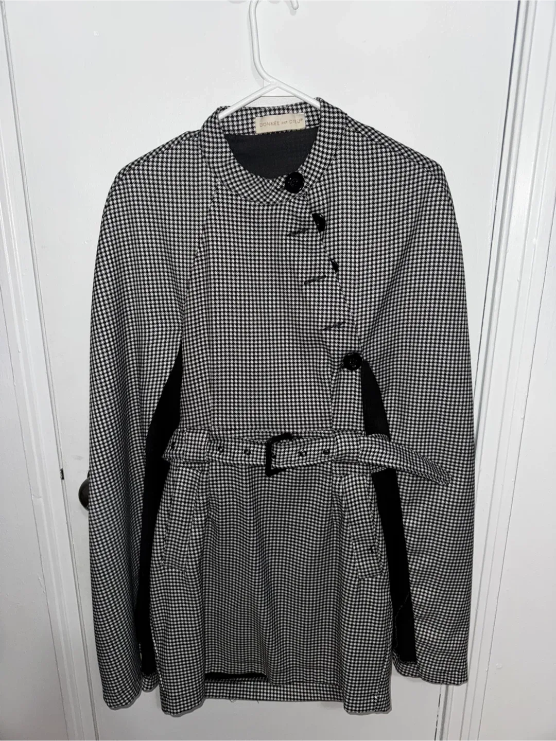Donnee Par Dieu Houndstooth Dress - Size S image indicator(4)
