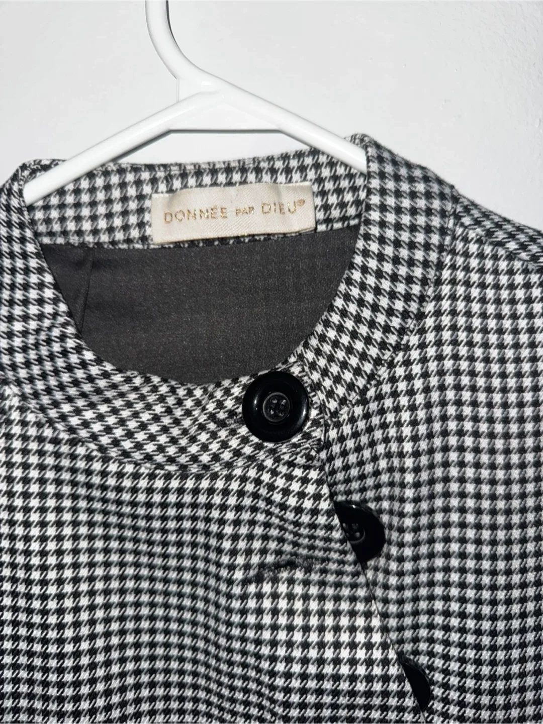 Donnee Par Dieu Houndstooth Dress - Size S image indicator(2)