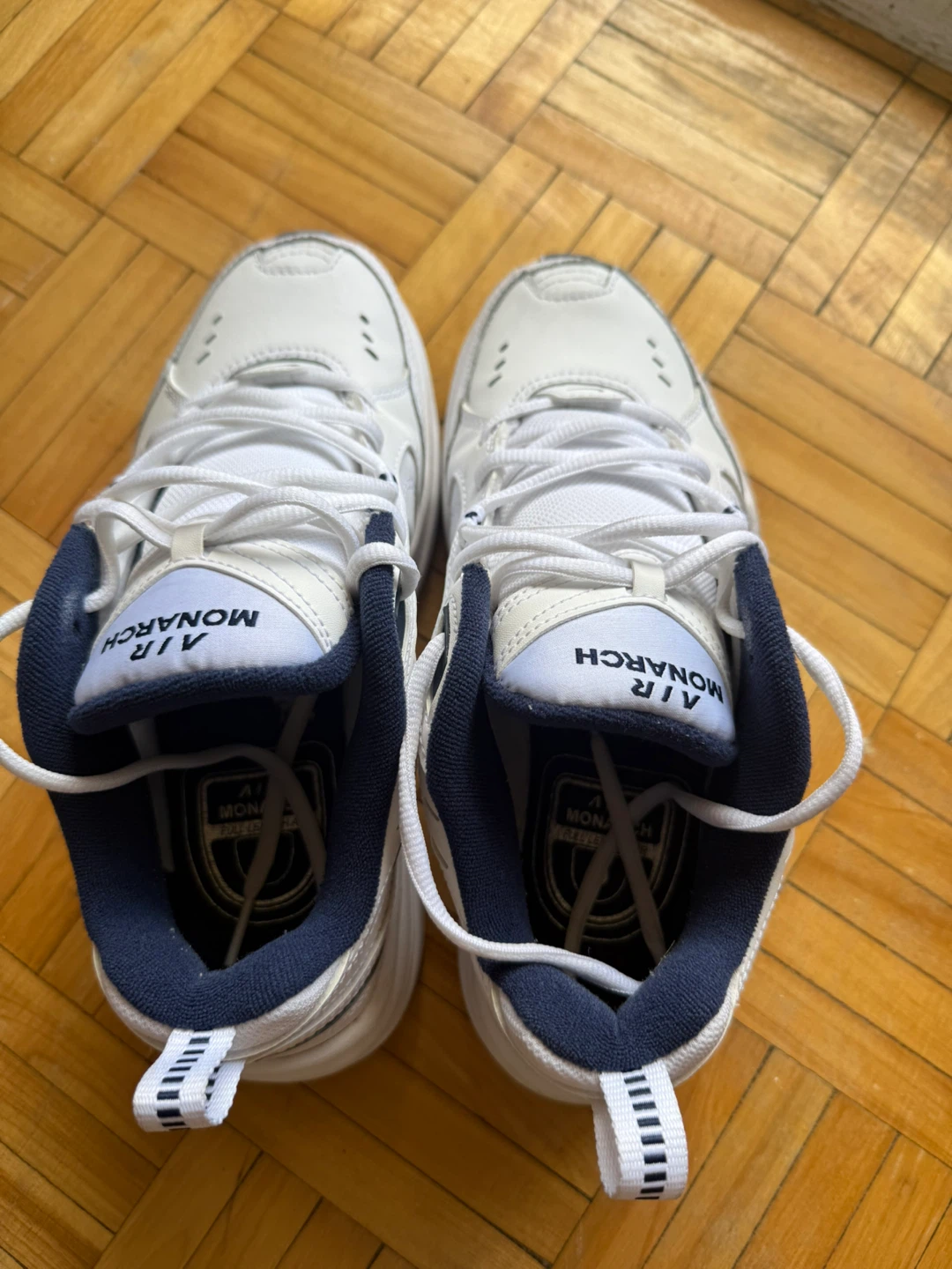 Nike Air Monarch IV White/Navy, Size 6.5 - photo 4
