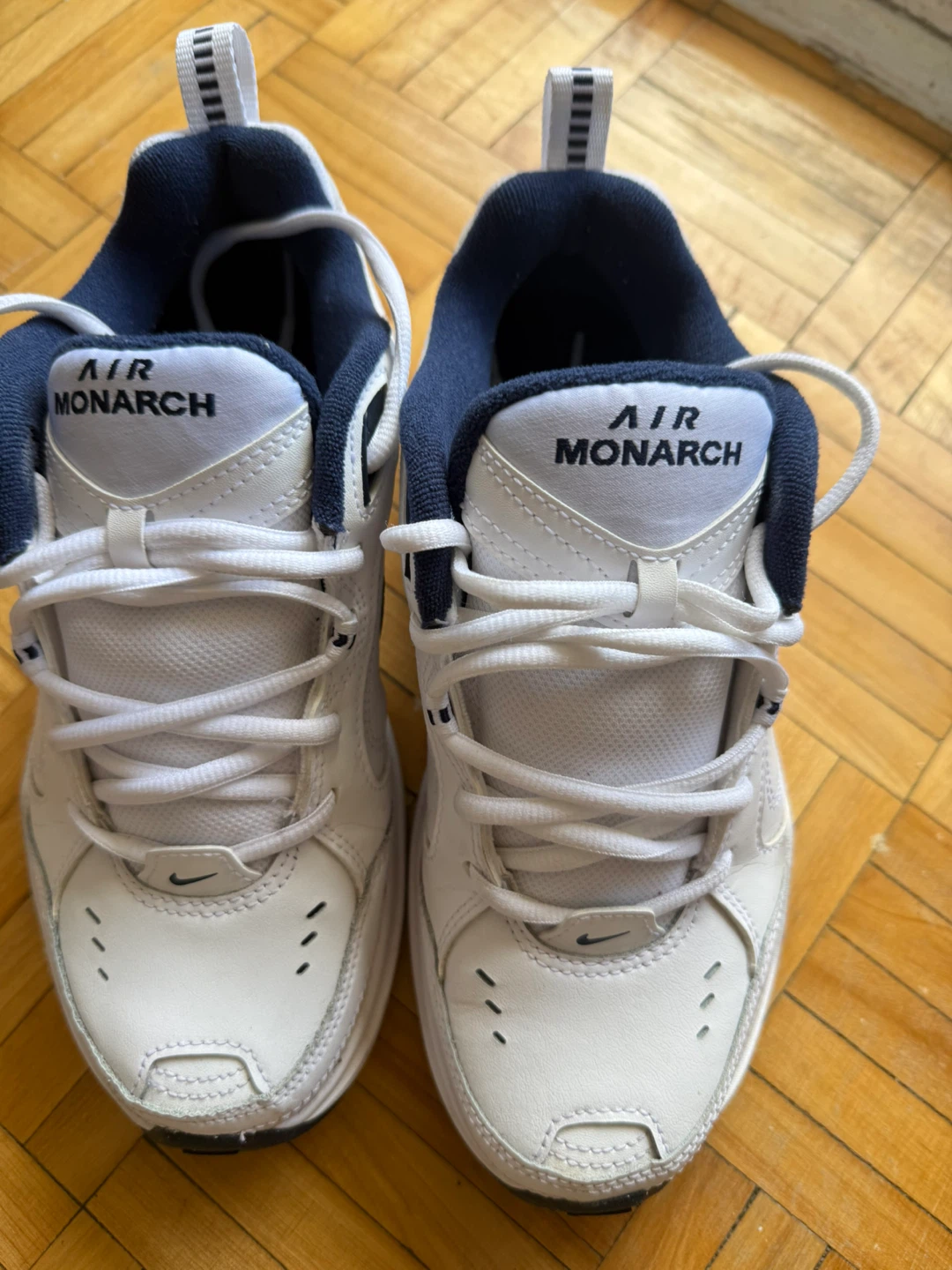 Nike Air Monarch IV White/Navy, Size 6.5 - photo 5