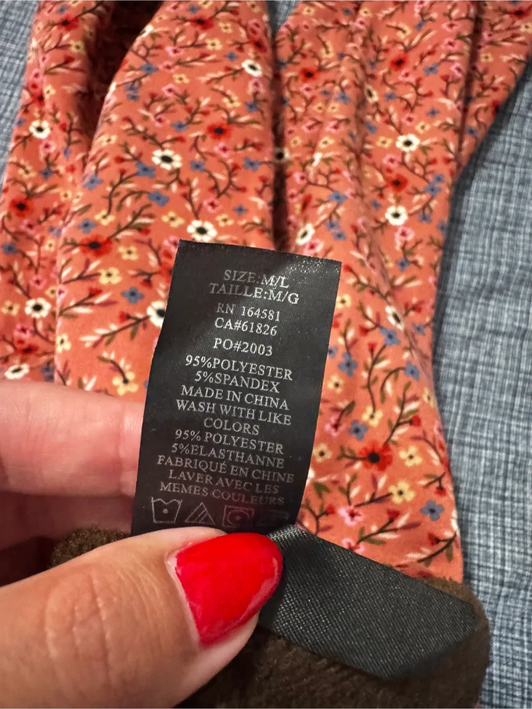 Just Cozy Floral Print Leggings - M/L image indicator(3)