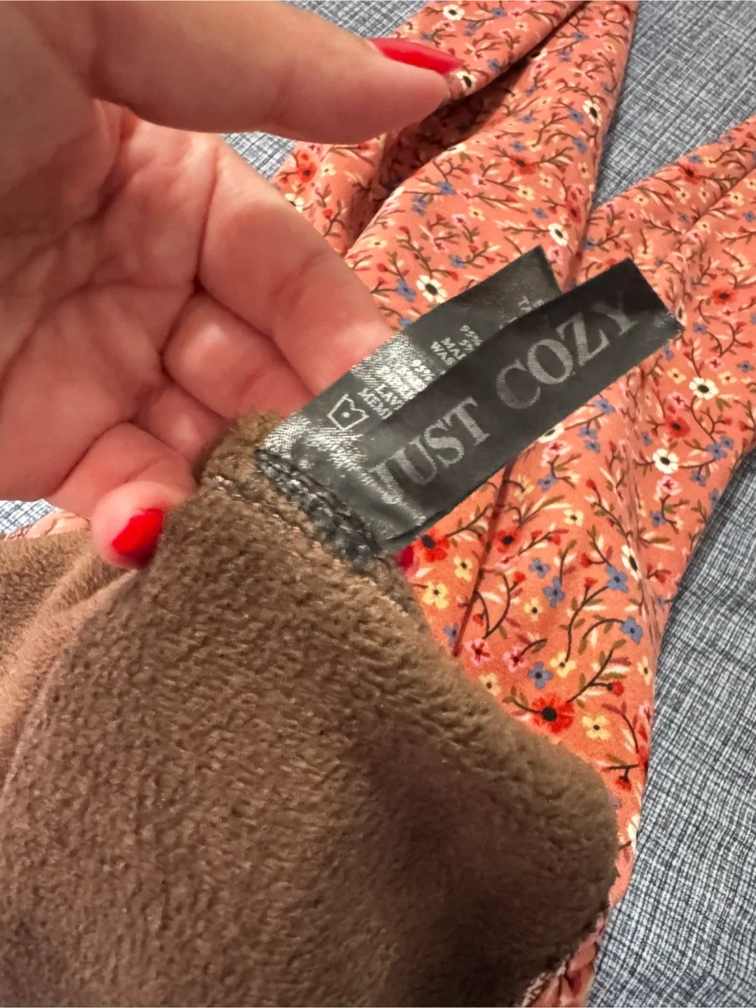 Just Cozy Floral Print Leggings - M/L image indicator(2)