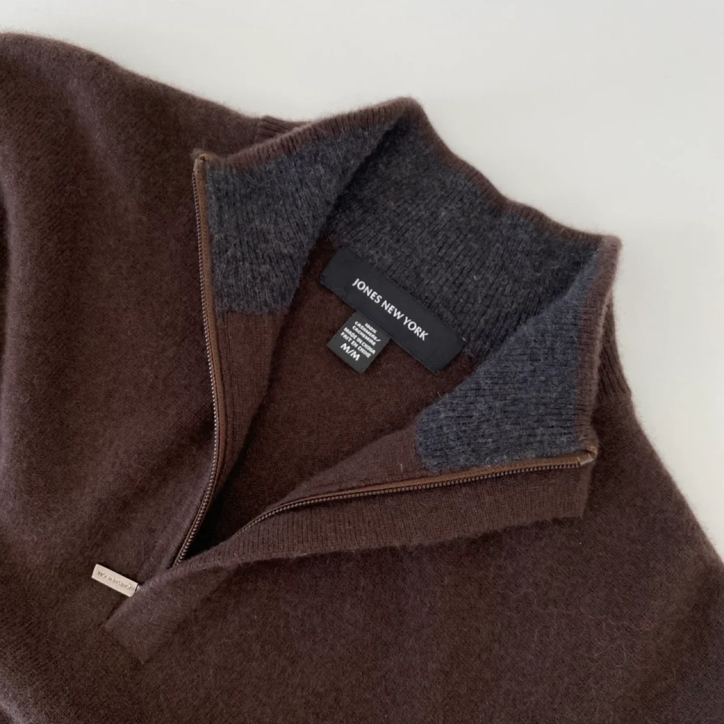 100% Cashmere 1/4 Zip Sweater image indicator(9)