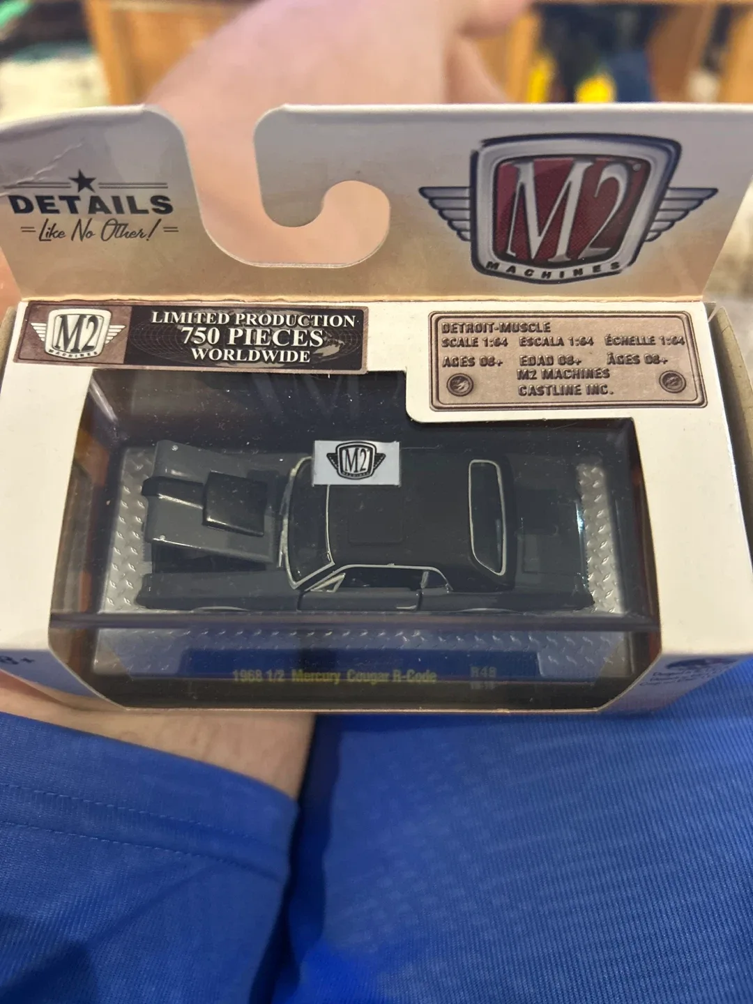 M2 Machines 1969 Mercury Cougar R-Code 1/64 Scale thumbnail