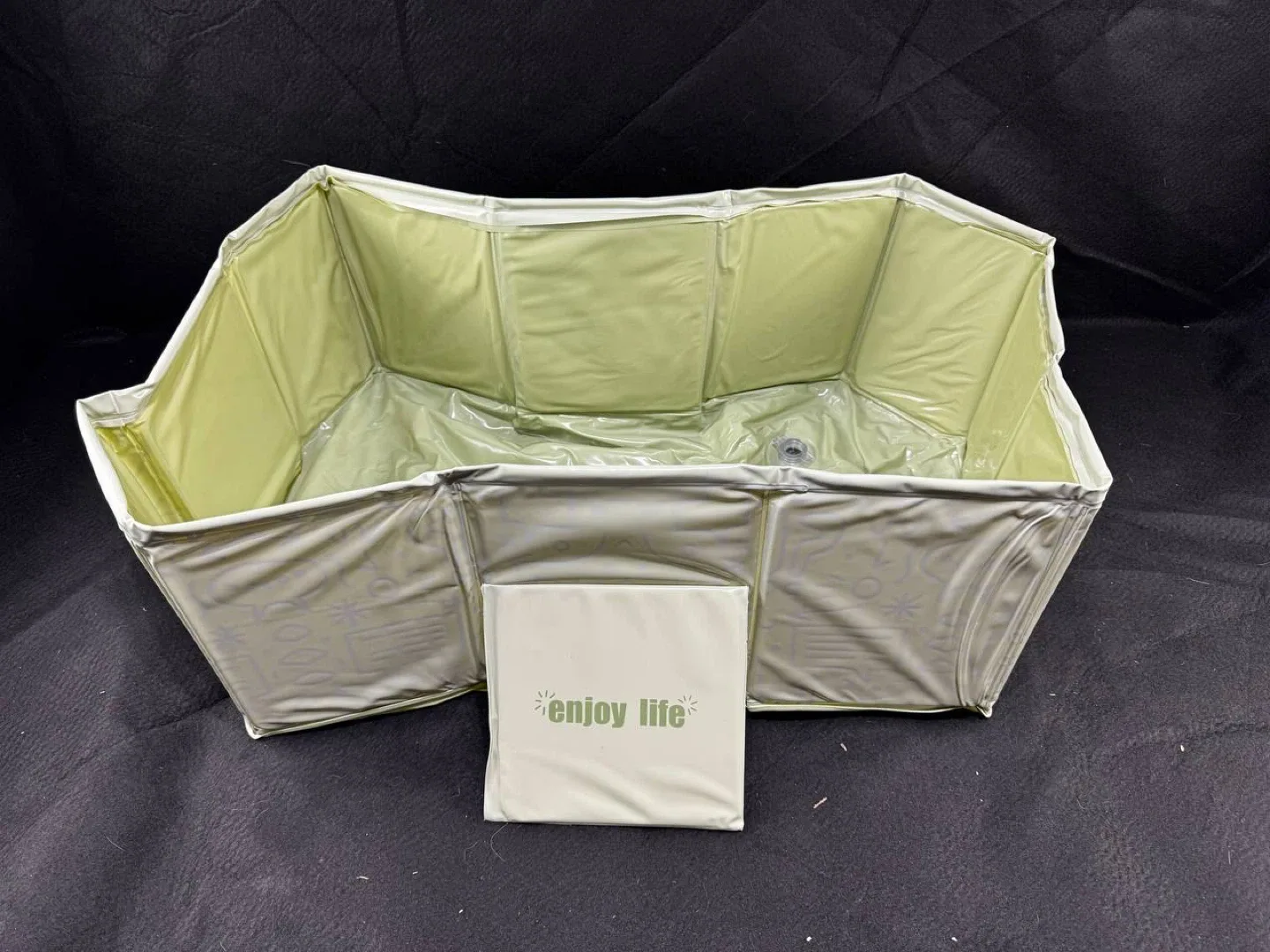 Augonla Collapsible Baby Bath Tub – Light Green ✨ Brand new ✨ thumbnail