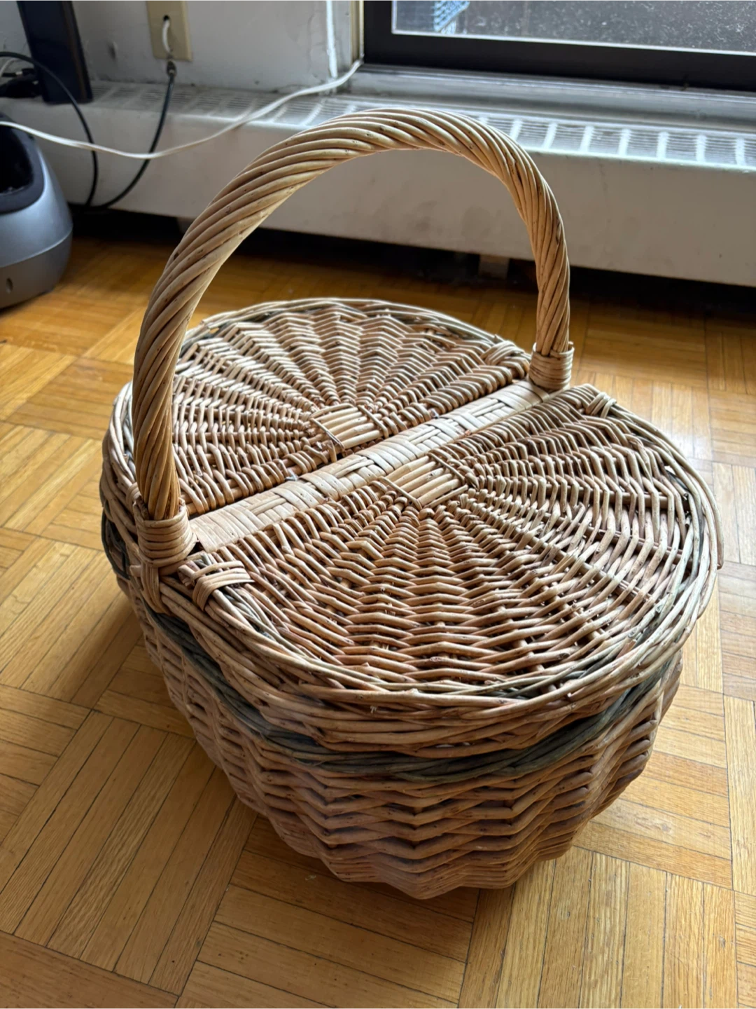 Wicker Basket with Handle