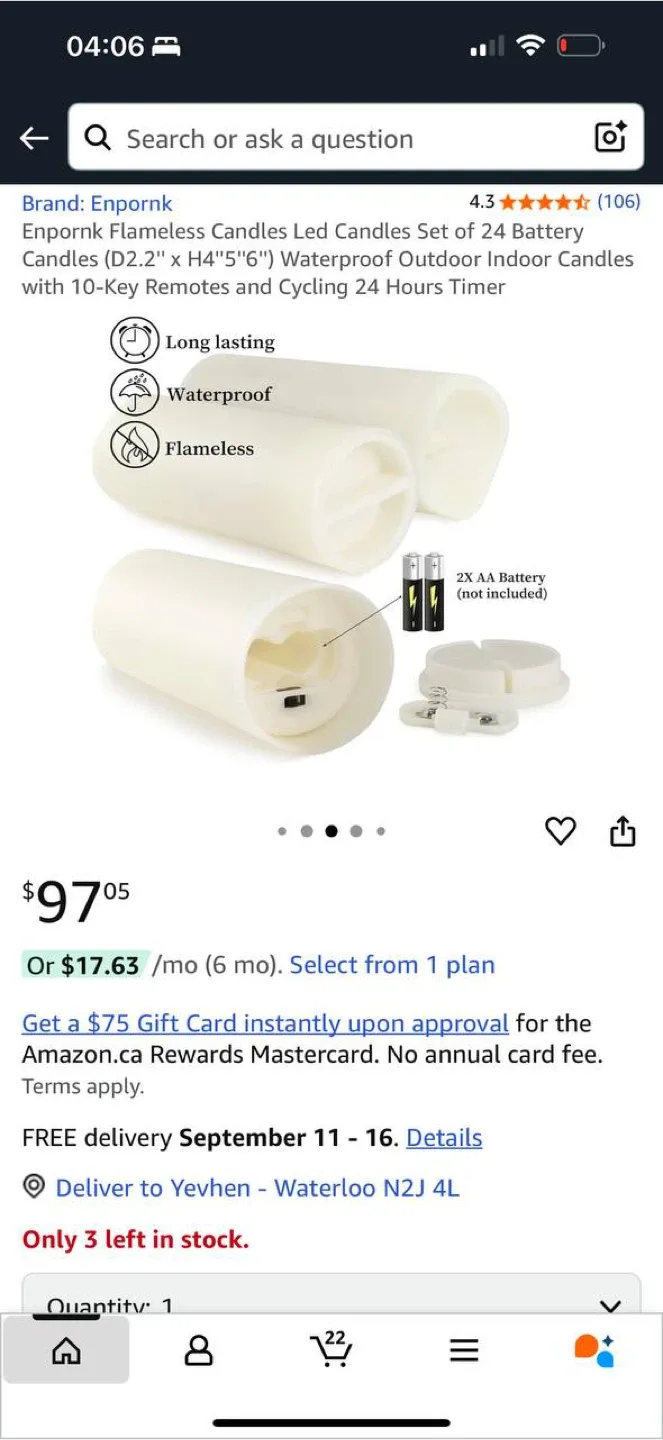 Enpornk Flameless LED Candles Set – 24pcs with Remote Control image indicator(4)