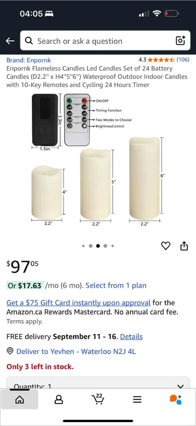 Enpornk Flameless LED Candles Set – 24pcs with Remote Control image indicator(3)