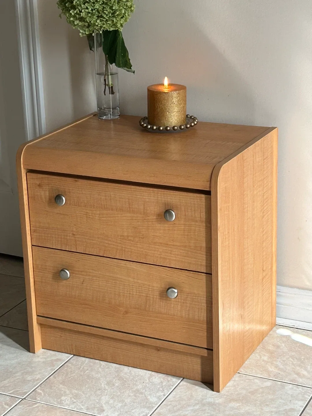 Wooden 2-Drawer Nightstand 🇨🇦 made thumbnail