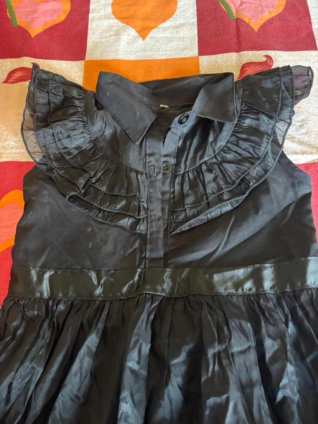 Black Ruffled Tiered Dress - photo 2