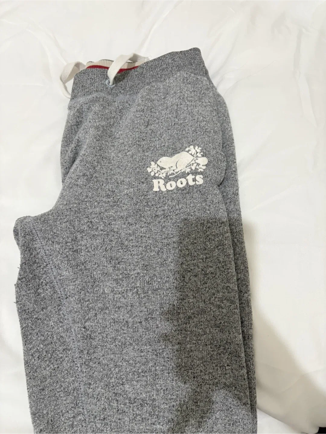 Roots Grey Pepper Fleece Sweatpants - Size S thumbnail