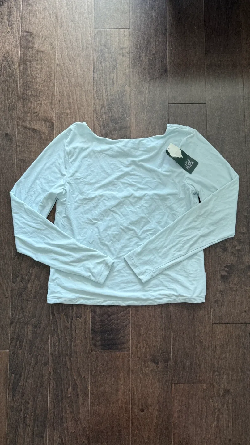BNWT Wild Fable Light Blue Long Sleeve Top - XL thumbnail