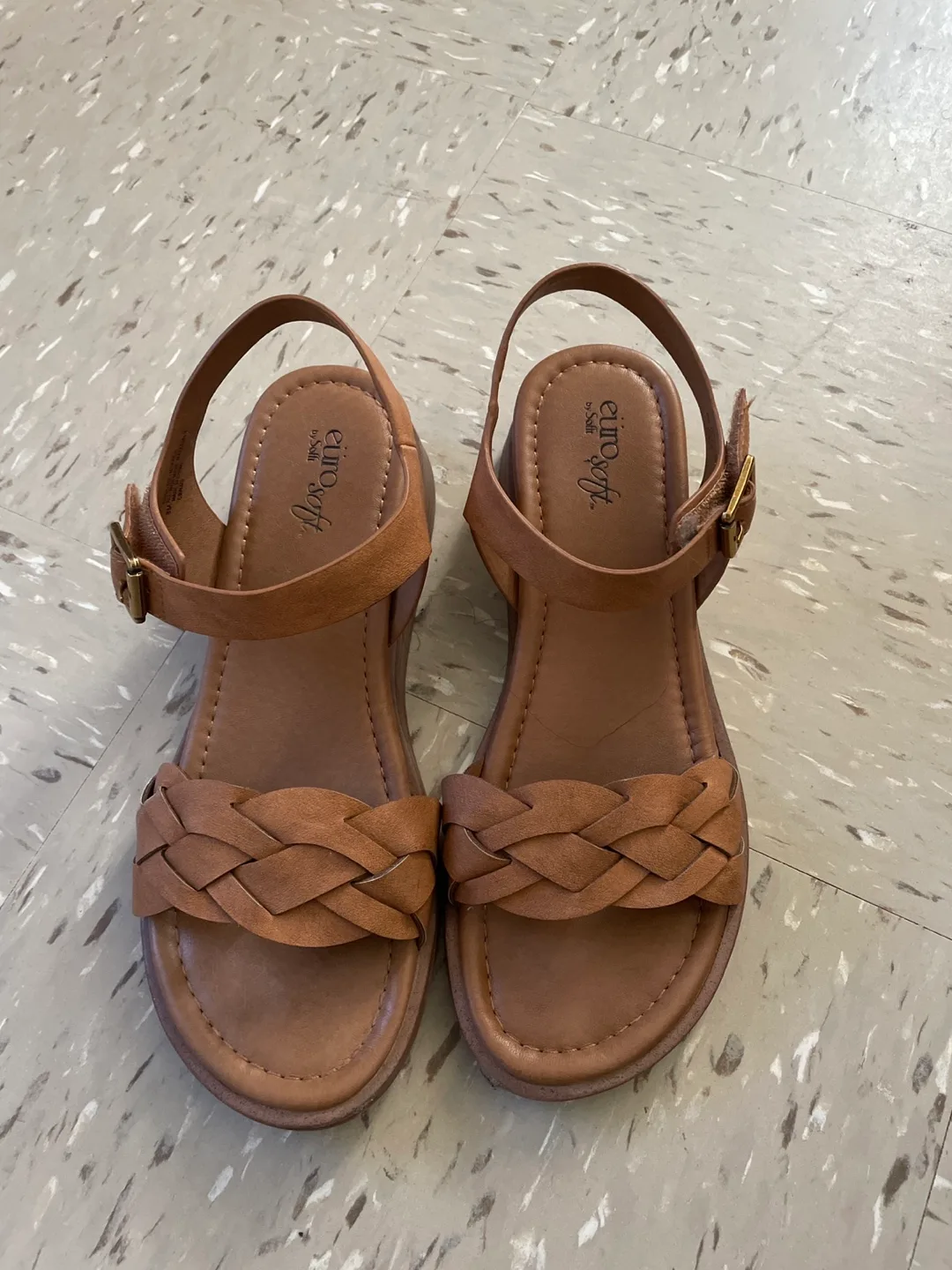 Eurosoft Brown Woven Sandals thumbnail