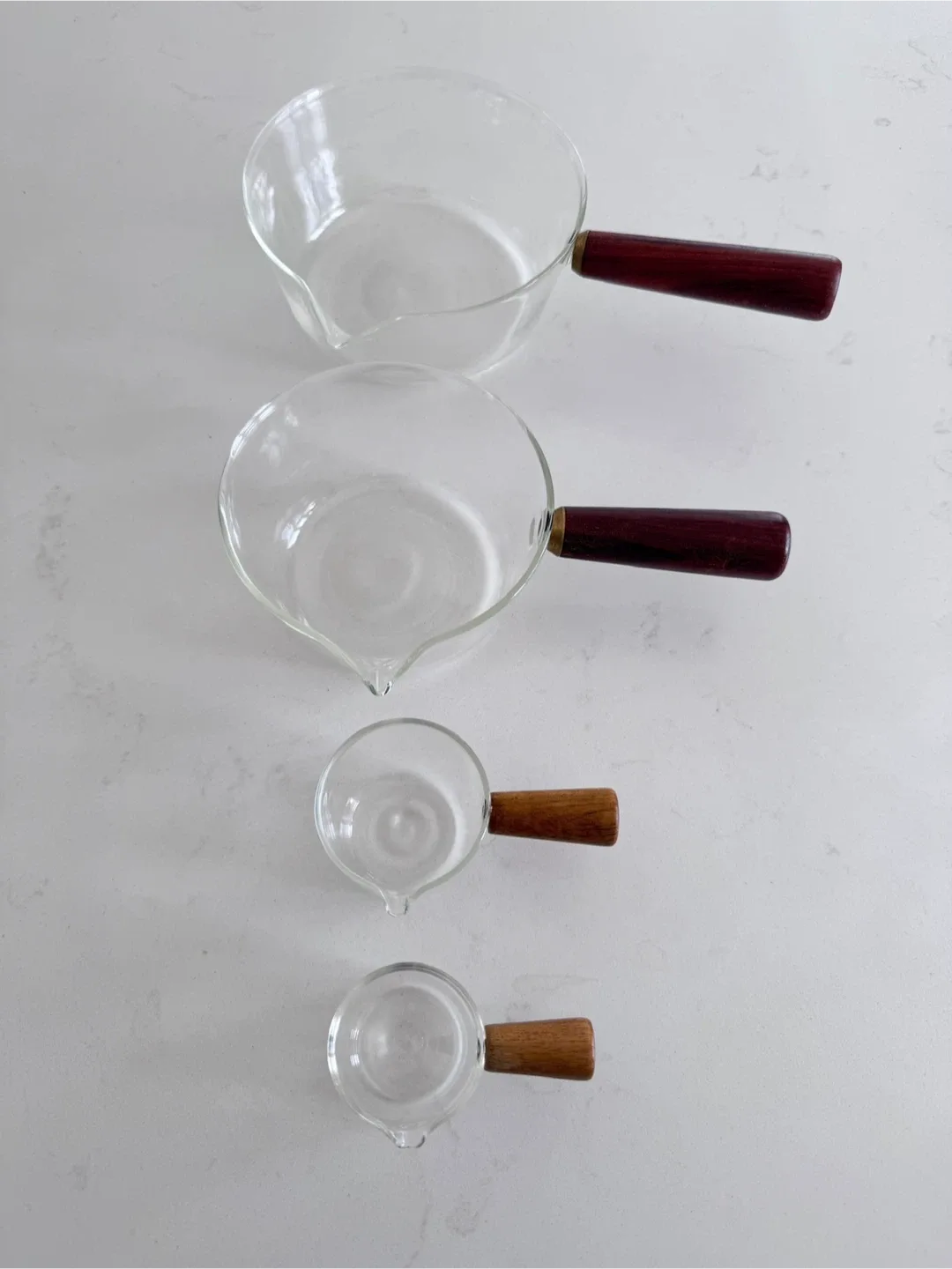 Glass Measuring Cups with Wooden Handles thumbnail