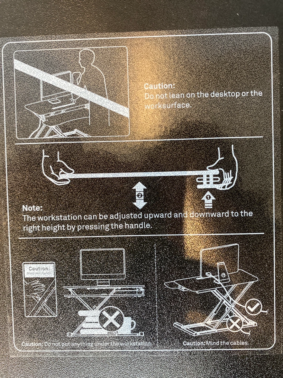Black Standing Desk Converter - photo 3