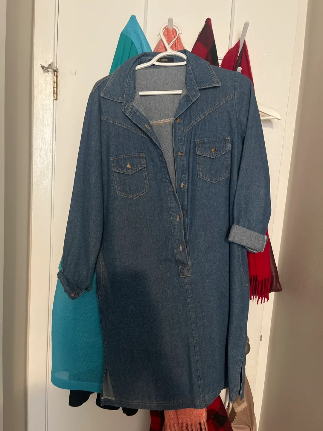 🥕 FP GIRL Denim Dress - Blue medium 🥕 thrifty pick thumbnail