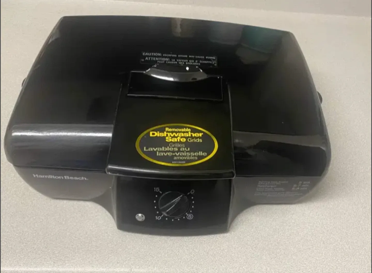 Hamilton Beach Countertop Electric Grill image indicator(7)