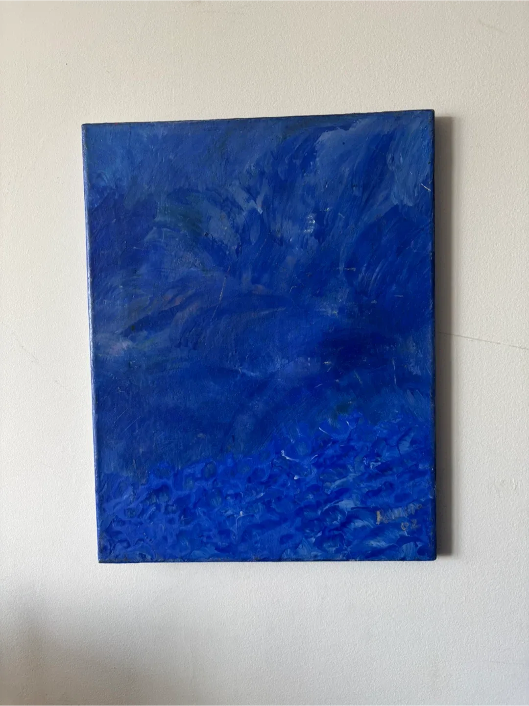 Back of the Studio! Blue pigment testing. thumbnail