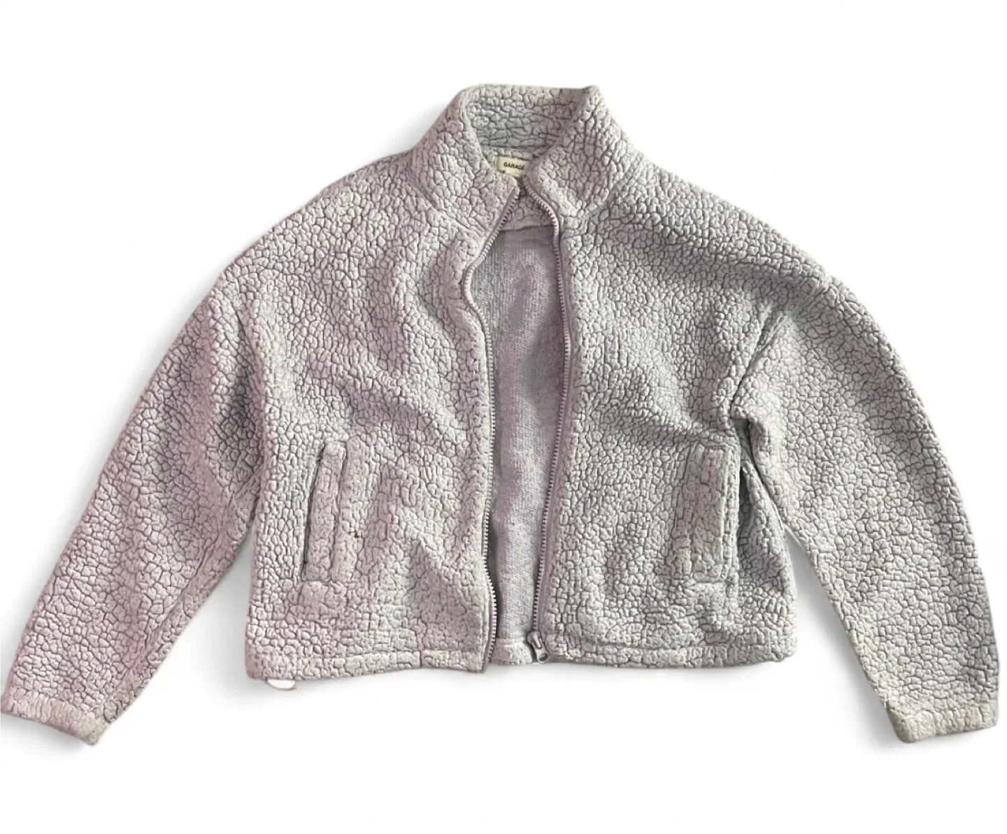 Garage Light Purple Sherpa Jacket - Size L thumbnail