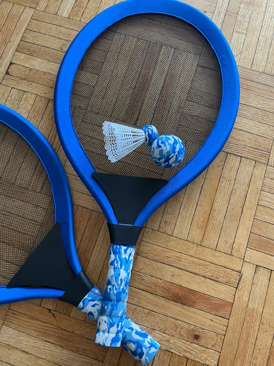 Blue Badminton Racket Set for kids 🥕 thumbnail