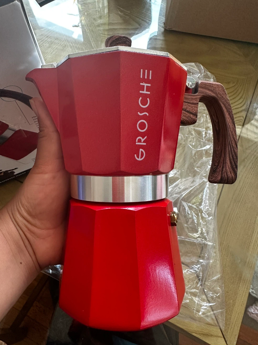 Grosche Milano Red Moka Espresso Maker - New - photo 5