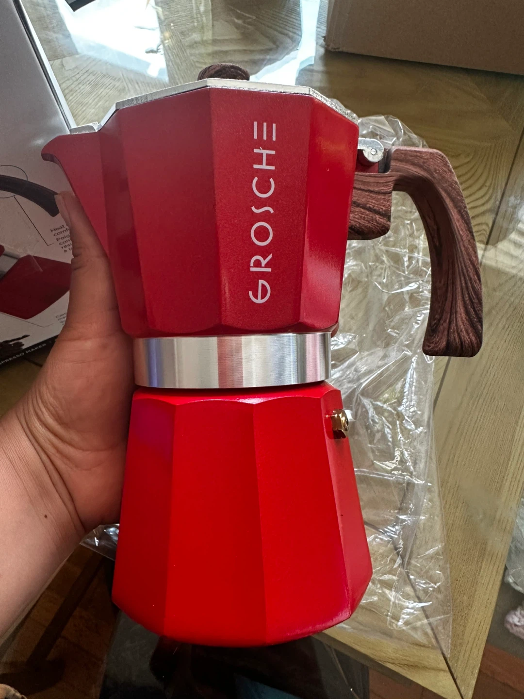 Grosche Milano Red Moka Espresso Maker - New - photo 4
