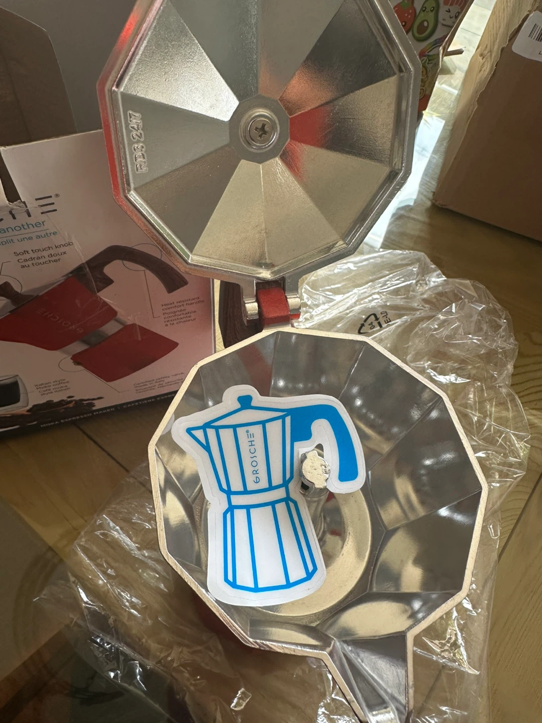 Grosche Milano Red Moka Espresso Maker - New - photo 3