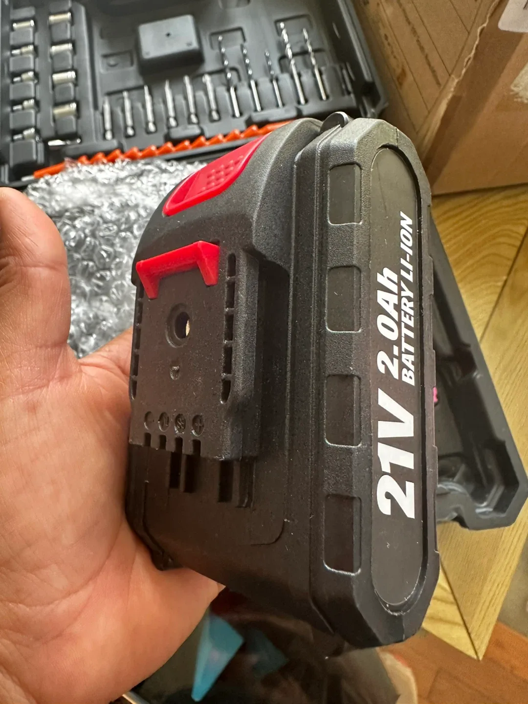 VOJTCVLY Pink Cordless Drill Set image indicator(6)