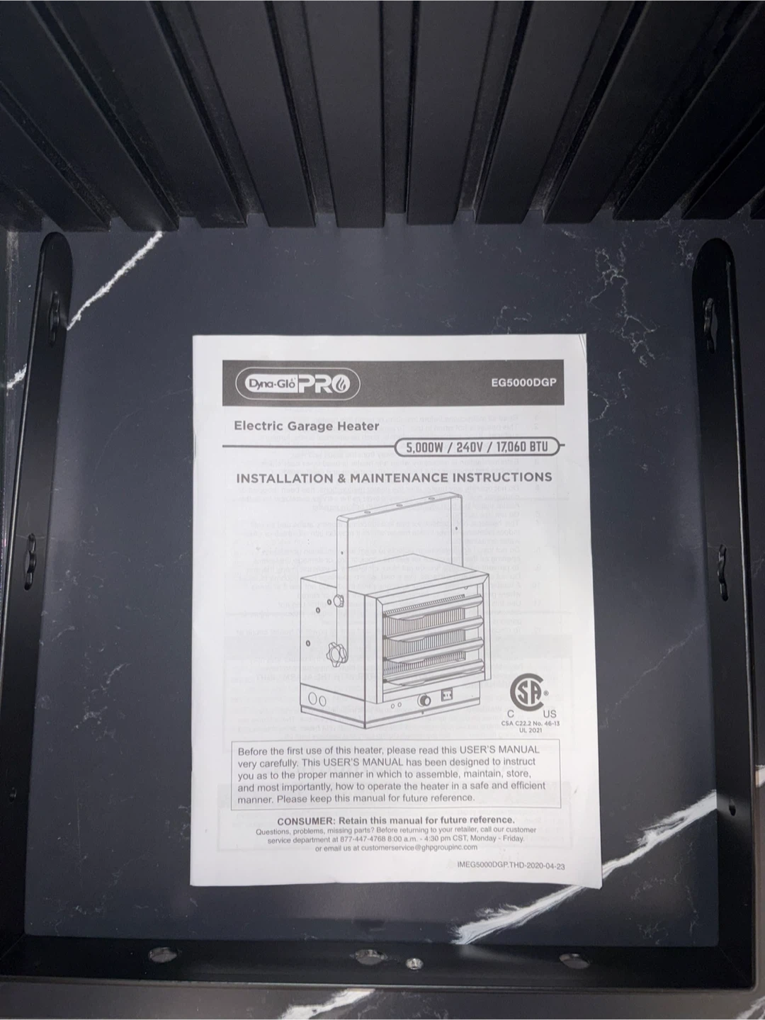 Dyna-Glo Pro Electric Garage Heater 5000W - photo 3