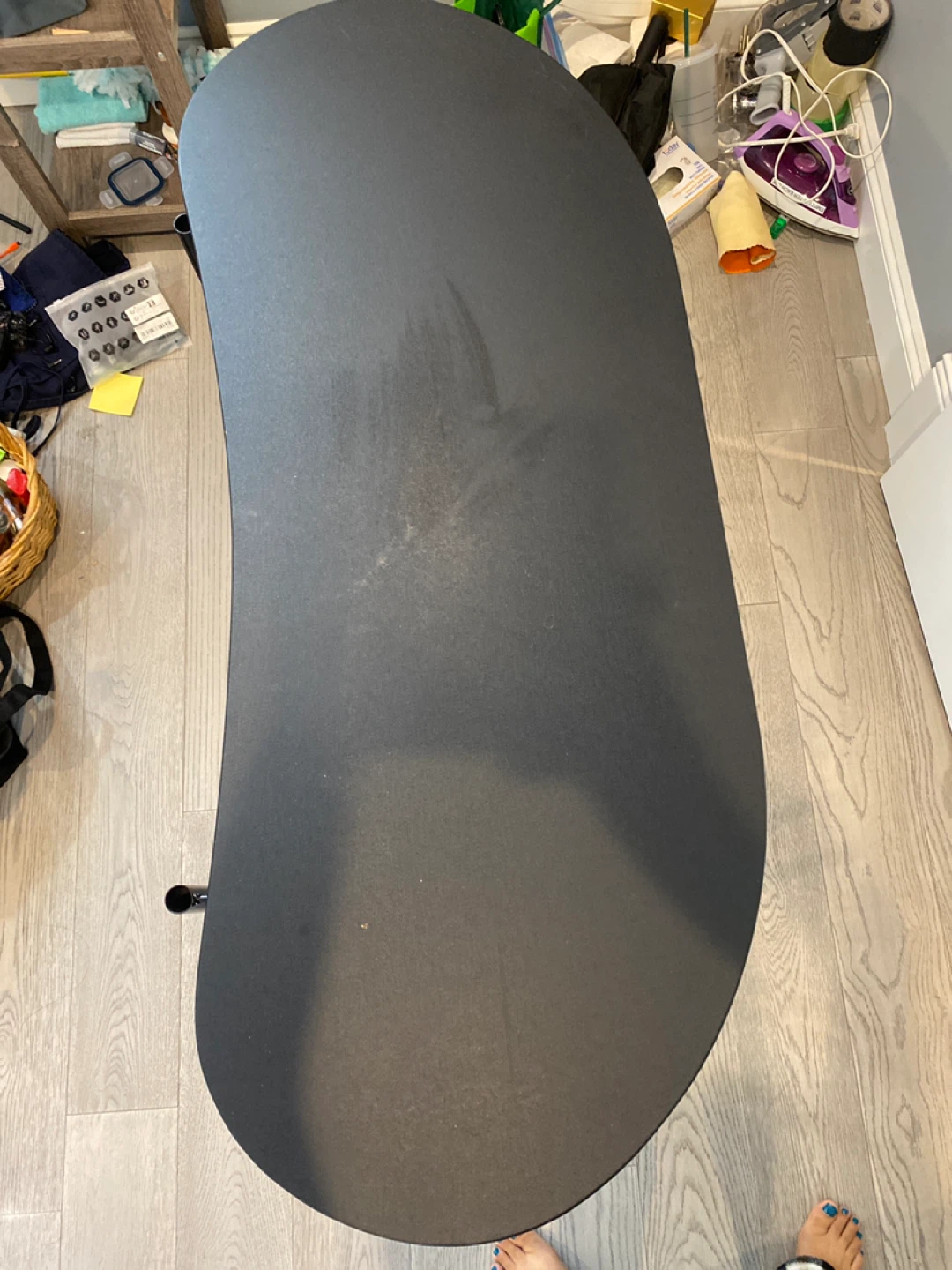 Black Kidney Shaped Desk - photo 2
