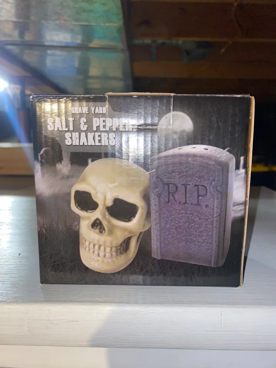 Graveyard Salt & Pepper Shakers - New in Box! thumbnail