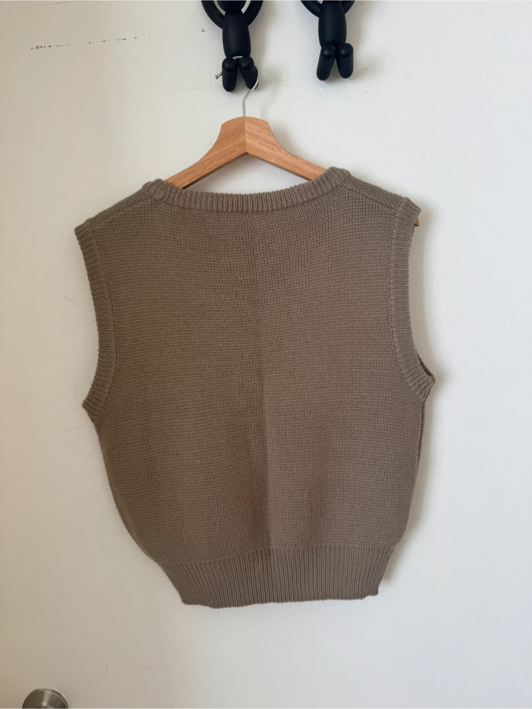 Knit Vest - Size Small, Brown - photo 2