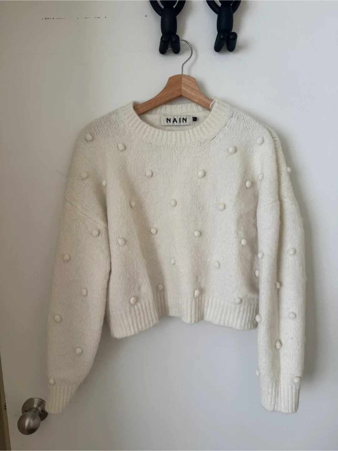 NAIN Cream Pom Pom Sweater thumbnail