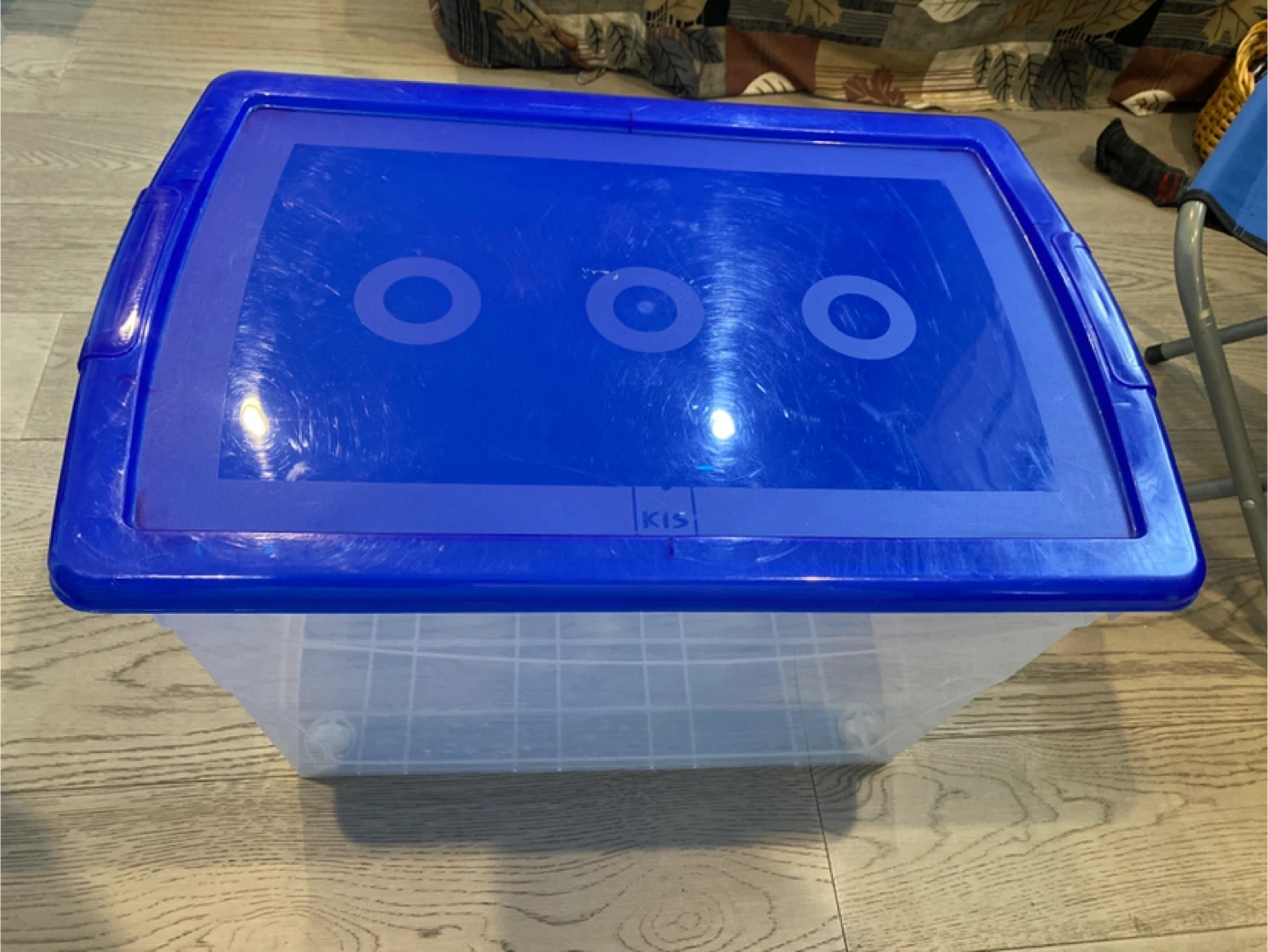 KIS Storage Box with Wheels, Blue Lid - photo 2