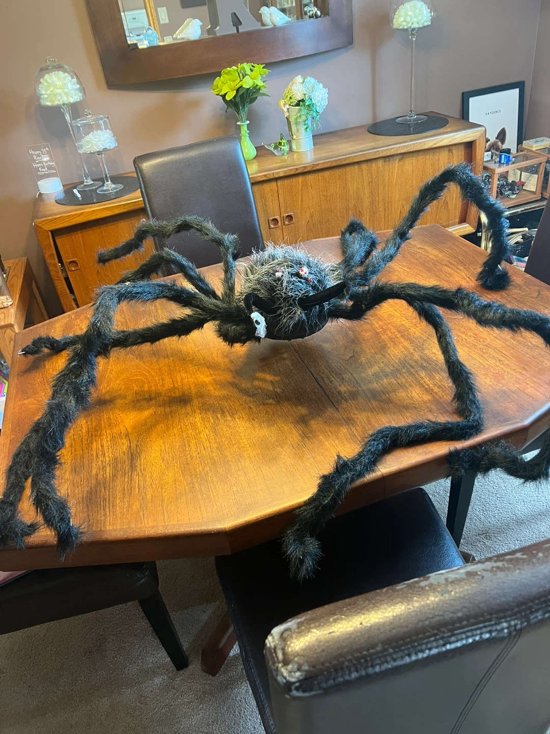 Giant bendable leg Halloween Spider Decoration - photo 3