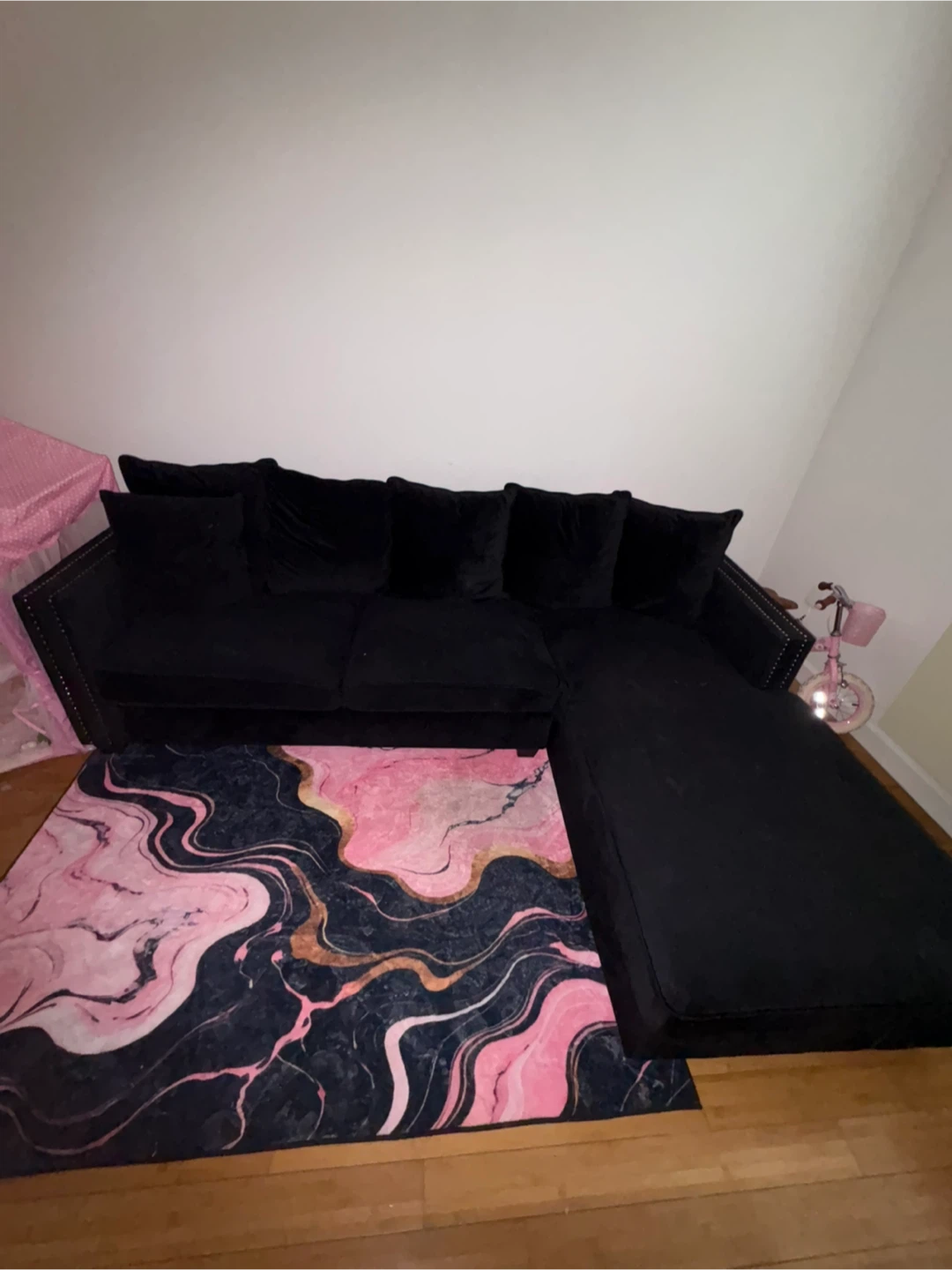 Black Sectional Sofa - photo 3