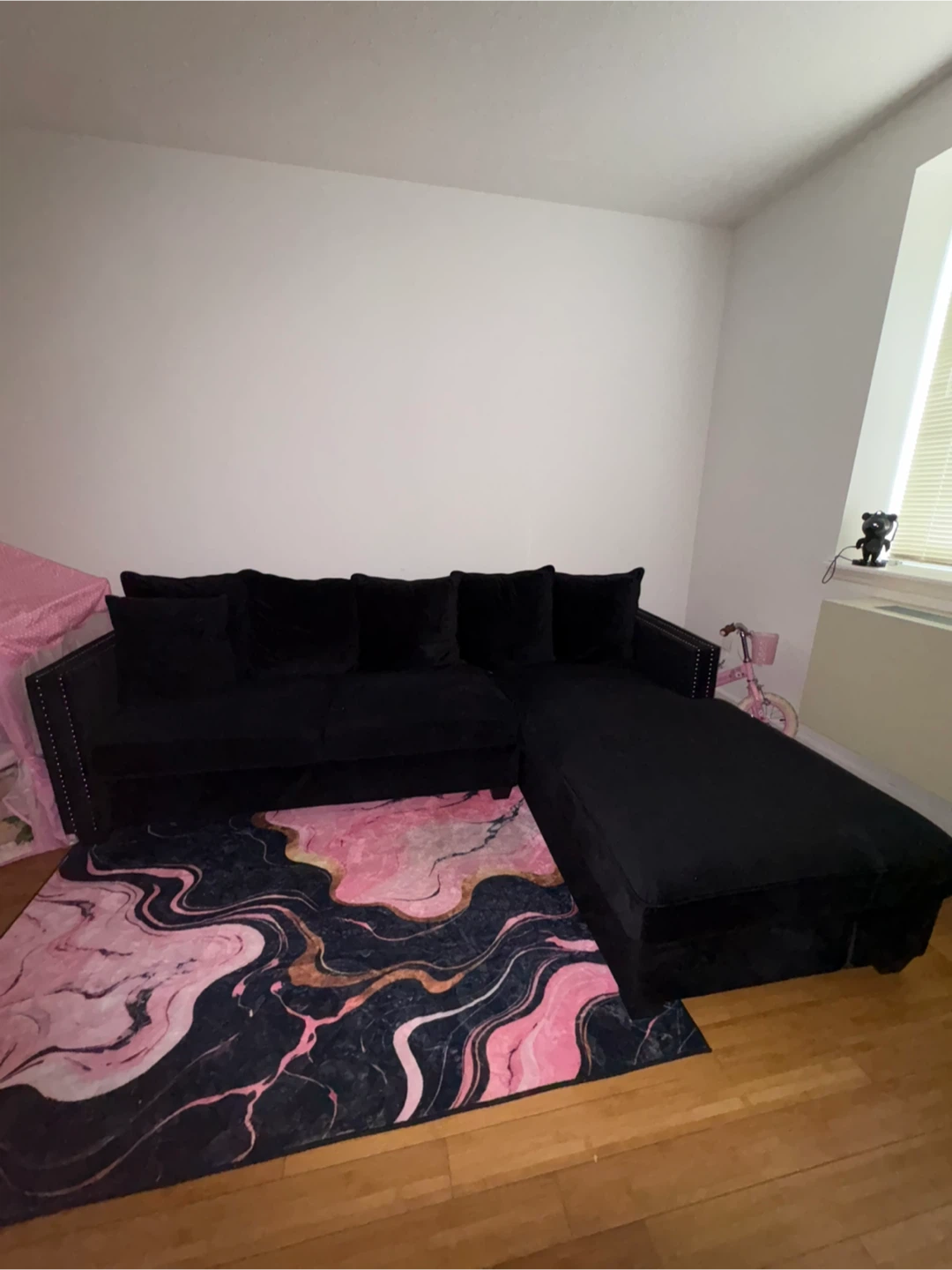 Black Sectional Sofa - photo 4