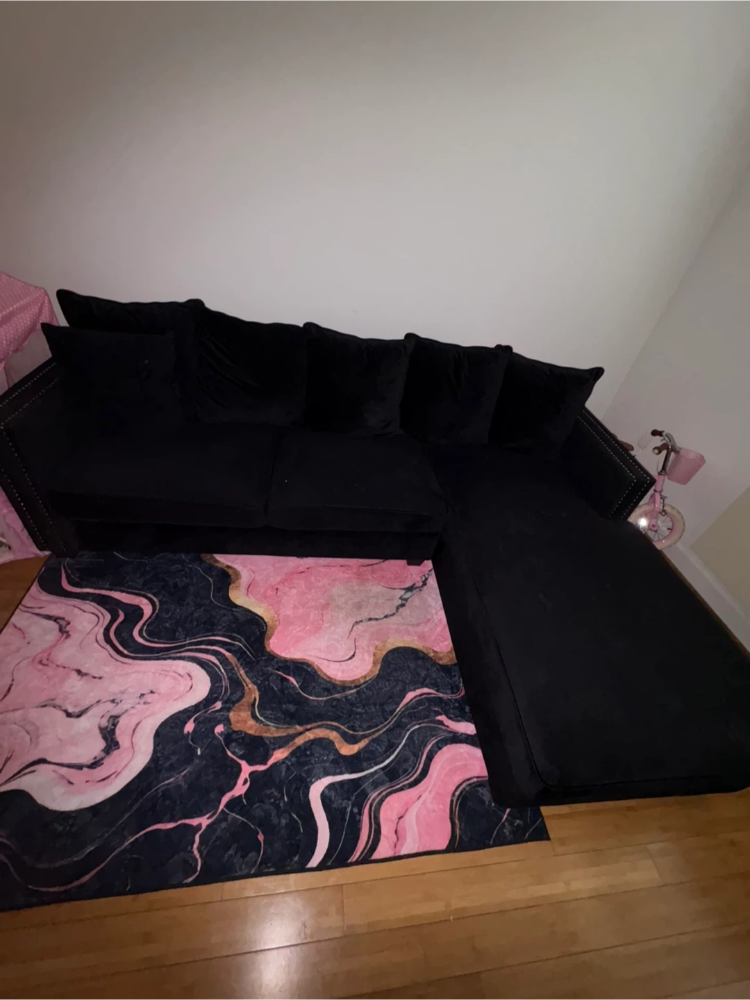 Black Sectional Sofa - photo 2