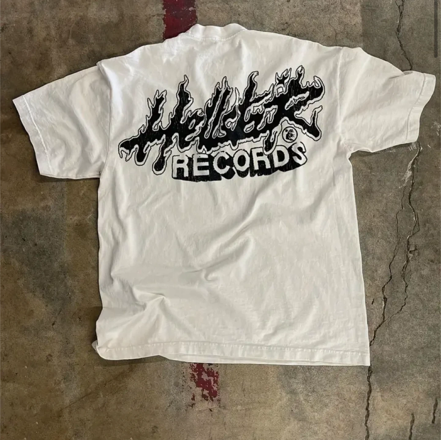 Hellstar Records White Graphic Tee - photo 2