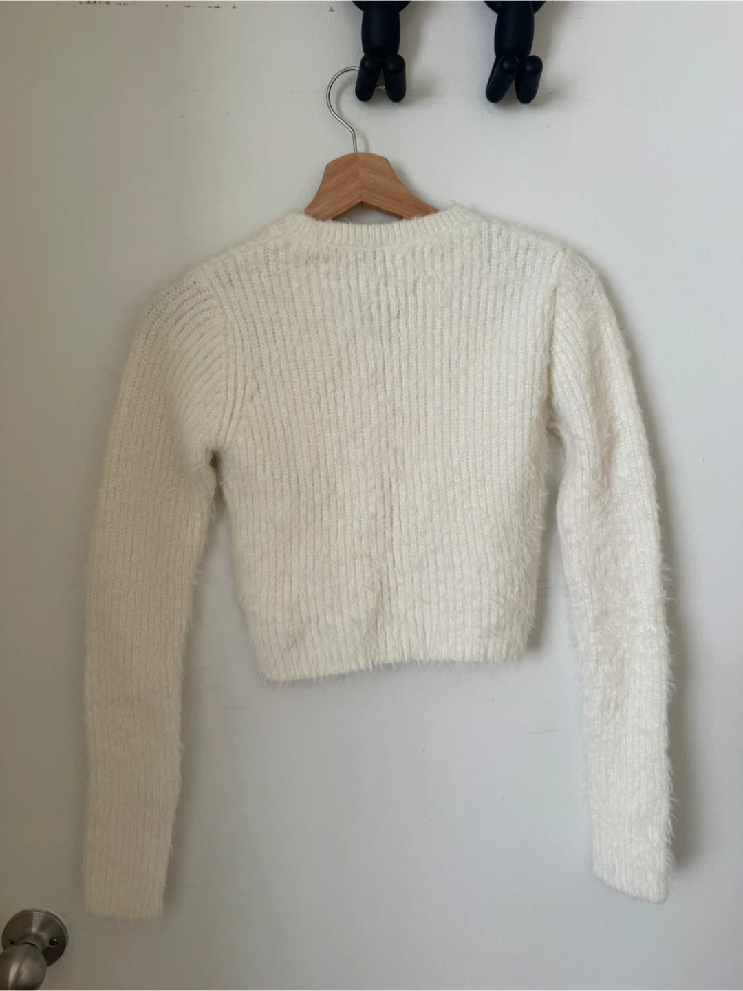 Zara White Knit Sweater - Size Small - photo 3